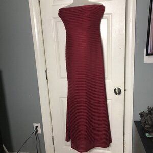 jump apparel long Maxi strapless dress Red Sexy Party Special Occasion Size 9 10